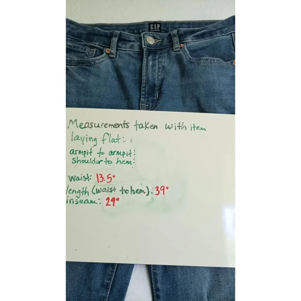 Gap Girls '70s Hi Rise flare Medium Wash blue  jeans Size 16 VGUC